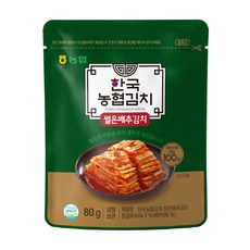 [한국.김치] 국내산 100% 썰은배추김치(80g/80g*5/200g/400g/900g/1.8kg), 썰은배추김치 80gx5