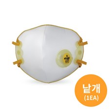 크린탑 방진마스크 1급 C650V, 1개, 화이트 + 옐로우