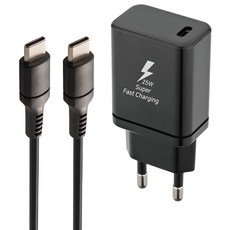 G POWER 快充25W PD 3.0 PPS充電器 Type-C, 黑色, 1個
