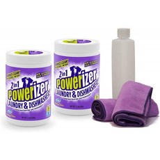 파워라이저 2-in-1 세탁기 &amp; 디쉬워셔 세제 2-1.5lb 자 키트: 헬스 &amp; 퍼스널 케어, 1
