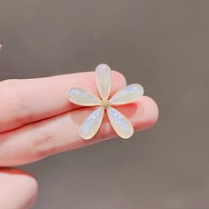 아델꽃자개브로치