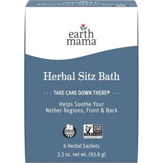 Earth Mama 좌욕기 어스 마마 허브 시츠 배스 임신 산후 관리 마녀 헤이즐로 치질 회복을 위한 진정 캘린더 6 카운트 Q1608800, 6 Count (Pack of 1), 1개
