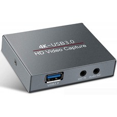 Eituesy캡처 보드 4KHDMI USB3.0비디오 캡처 카드게임 1080P 60FPS HD화질 indows/Linux/Mac OSX대응 PC/, 1