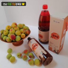 [국내산100%] 지리산 구례 황매실 원액 1L /1.8L/ 직접농사 직접제조/매실청/매실액/매실소스/매실음료, 1개, 1개입, 1.8L