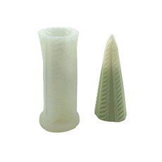 촛불 금형 수지 주조 금형 DIY 3D 실리콘 곰팡이 크리스마스 촛불 실리콘 곰팡이 수공예 양초 만들기, G, 1개