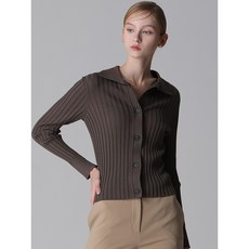 리스트 골지 버튼 카라 니트 택가격 128000원