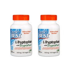 닥터스베스트 L 트립토판 500mg 베지캡 90개 X2병, 90정, 2개