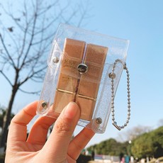 [유유존] 투명미니파우치 PVC화장품 립스틱 카드지갑 키링 동전