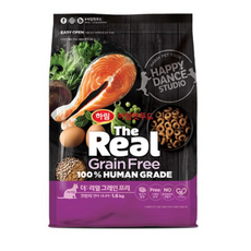 하림펫푸드 더리얼 그레인프리 크런치 시니어 고양이 사료, 연어, 1.6kg, 10개