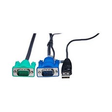 ATEN 2L5205U USB KVM Cable SPHD15 to VGA and USB A (15 Feet) 9999993097648, 상세 설명 참조0