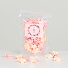 아리감성 수제머랭쿠키 가성비 갑! 지퍼팩형 700ml 1개 흩날리는 벚꽃 700ml