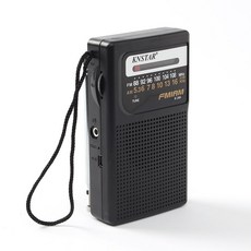 [신속상품] 블랙 radio 라디오 AMFM 아날로그 작은 포터블 휴대형 간편 4AA09-3041, 본상품선택 - 라디오