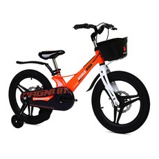 노블키즈 매그넘D 16인치 마그네슘 보조바퀴 아동용자전거, 오렌지 완조립
