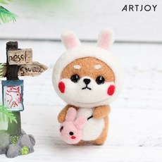 아트조이복숭아토끼