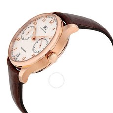 Portugieser Automatic White Dial 18kt Rose Gold Men's Watch IW500701