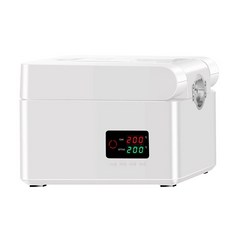 기름짜는기계RG-108 스마트 가정용 오일 프레스 600W 접이식 스토리지 디자인 다기능 땅콩 오일/참깨 Proce, 라이트 그레이, 01 라이트 그레이