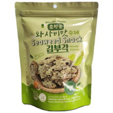 삼대 와사비 맟 수제(삼대부각) 김부각 50gx10봉 선물용 찹쌀 수제 어린이간식 안주 비건, 10개, 50g