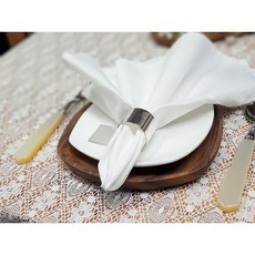 웨딩포 냅킨링 실버 메탈 S68 4개 Napkin Ring Silver Metal S68 4ea