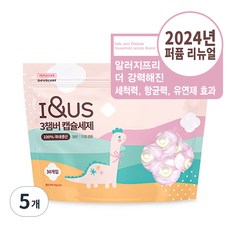 아이앤어스 3챔버 캡슐 세탁세제, 30개입, 5개