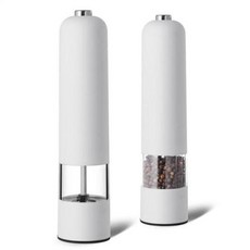 LED 조명이 있는 전기 자동 밀 후추 및 소금 연마기 거친 향신료 주방 요리 도구 1 8 개 그라인더, 없음, 10)Style C 1pc