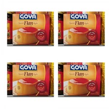 Goya spanish Flan Sytle custard 고야 스패니쉬 플랜 스타일 커스타드 푸딩 베이킹 믹스 5.5oz(156g) 4팩, 1개