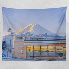 와이알유디 일본 설산 바다 리얼풍경 패브릭포스터 100x70cm