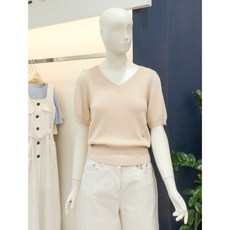 나이스크랍 나이스클랍 브이넥 퍼프소매 니트 풀오버(A242PWK432)LE