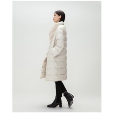 Jiangnan 방송 여성 의류 중간 길이 구름 초경량 다운 재킷 이불 커버 따뜻함, Beige Gray, S160