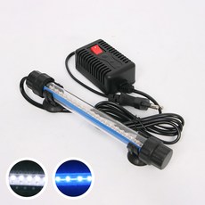 아마존 LED 수족관 수중등 1.2W(중) 화이트/블루 18cm, 블루, 1개