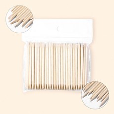 네일 스톤 파츠 재료 우드 스틱 7.5cm 100P, 1개