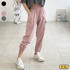 가비진 남녀공용 아노락 밴딩 카고 조거 - 이미지 7