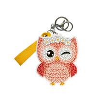 채아트 [보석십자수] 부엉이 아크릴 열쇠고리, 1개, 5.꽃 부엉이