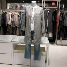 요하넥스 노카라트렌치코트 칠부소매바바리 여름자켓 Z8B5J101