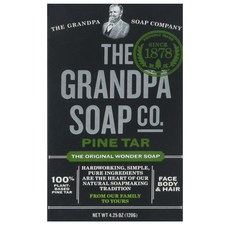 그랜드파 비누 120g 8팩 파인 타르 Grandpa's Soap Pine Tar 4.25 oz (8-Pack)