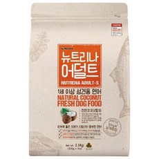 뉴트리나 어덜트 1세이상 성견용 연어 애견사료, 2.1kg, 3개