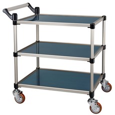 월드센스 3단 서빙카트 스텐 특대, 1개