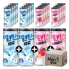 밀키스제로 24개세트 (밀크12+딸기바나나12), 1세트, 250ml