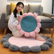 사방치기 에코퍼양털 스누피 러그 인스풍 꽃잎 원형 매트 북유럽 매쉬 레드 소녀 하트매트, 01 북유럽 그레이, 01 래빗벨벳 빅 사이즈 지름 110센티