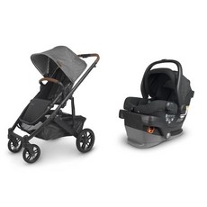 UPPAbaby 유모차 발받침 발판 발 UPPA베이비 트래블 시스템 크루즈 V2 메사 카시트 바시넷 유아용 시트 레인 쉴드 수납 가방 베이스 견고한 삽입물 포함 CRZ Gry, Greyson (Charcoal Mélange) +, 1개