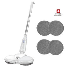 스위스밀리터리 아쿠아 스핀 무선 물걸레 청소기 SMA-AP22, 화이트