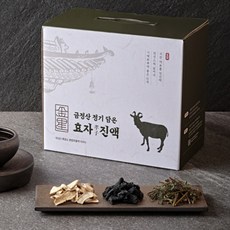 흑염소 진액 명인흑염소엑기스 금정산성 흑염소 건강즙 중탕 한식대가 대한명인 [원산지:국산], 4.8L, 1개, (한약재넣은)흑염소진액(60포)