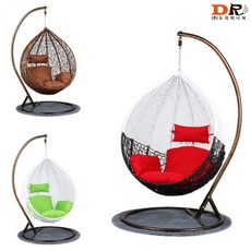 주식회사도리퍼니처 도리퍼니처 애플 라탄 / 둥지 새집 인테리어 카페 업소 펜션 그네 의자, 브라운