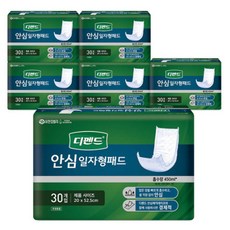 유한킴벌리 디펜드 안심 일자형패드 30매입 x 6팩 속기저귀 성인용기저귀, 중형, 30개입, 6개