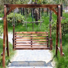 원목그네 야외용 그네의자 흔들 정원용 스윙 체어 해외직구 2DX2602, 사진색
