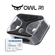 아울 R1 블랙박스 자전거 킥보드 카메라 + 32GB 메모리카드 포함 바이크 액션캠 스포츠캠 1080p 초경량