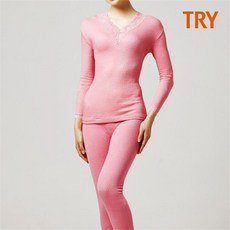 TRY_H 여성 보온 덧뎀 동내의 상하세트