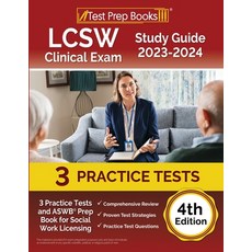 (영문도서) LCSW Clinical Exam Study Guide 2023 - 2024: 3 Practice Tests and ASWB Prep Book for Social Wo... Paperback, Test Prep Books, English, 9781637756829