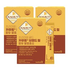 헬씨허그 프리미엄 골드 카무트 효소 브래드 밀 함유 발효효소 90g, 3개