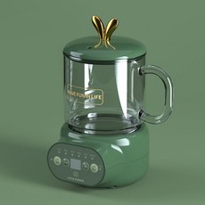 600ml 전기 주전자 휴대용 스튜 컵 건강 보존 냄비 삶은 물 컵 차 주전자 난방 컵 주전자 사무실 홈 220V, 02 Glass cup 0.6L