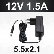 DC 12V 1 5A Jack 5 5x2 1C+ 전용 아답터, 단품